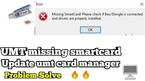 Follow the steps below to understand how you can use the UMT Support Access v2. . Missing smart card please check if box dongle is connected and drivers are properly installed